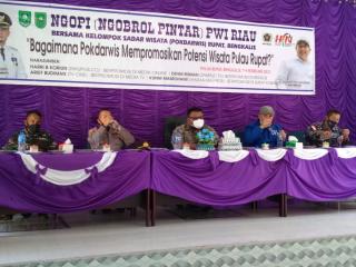 PWI Riau Gelar Ngopi Bersama Pokwardis Rupat Kabupaten Bengkalis
