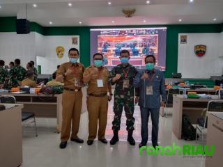 Dandim 0314, Sekda, Sek Bapeda dan Wakom IV DPRD Inhil Hadiri Ranpurna ke 41 TMMD 2020 di Sumut