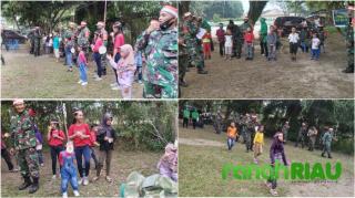 Menyambut HUT Yang Ke 75 RI, Koramil 04 Mandau Mengadakan Perlombaan Ringan