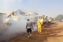 Cegah malaria, Pasukan Garuda fogging wilayah Darfur