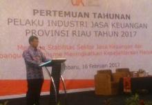 OJK Gelar Pertemuan Tahunan Pelaku Industri Jasa Keuangan se-Riau