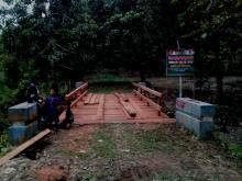 Ini Kondisi Jembatan V, yang Sudah Jadi  di Donggala,- ..