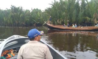 Waduh.. Warga Inhil Ini Hilang Usai Mancing Pakai Perahu Dayung