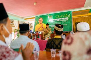 Senator Edwin Pratama Ajak IMK Dukung Program Bupati Zukri