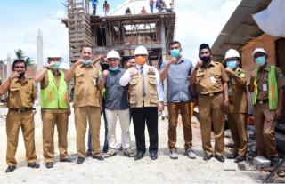 Pj Bupati H Syahrial Abdi Tinjau ke Lokasi Proyek di Kecamatan Bengkalis dan Bantan