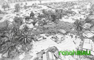 Puisi tentang Bencana Sumatera 2025: Retakan Pintu Langit, karya Syalmiah