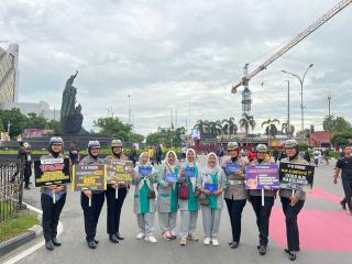 Pilkada Riau tinggal menghitung hari, Ditlantas Polda Riau Ajak Masyarakat Riau tidak Golput