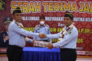 Serah Terima Jabatan Kalapas, Sugihartono Resmi Gantikan Robinson Peranginangin