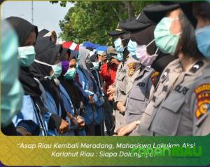 Asap tak kunjung hilang, BEM UNRI pun meradang...