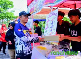 Peringati Hari Koperasi ke 79, Diskop Bengkalis Menggelar Bazar UMKM dan Senam Sehat