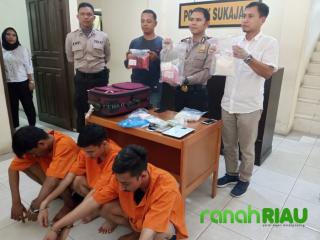 Polsek Sukajadi amankan 3 ABG di Rumah Kontrakan