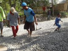   Batu Material Sudah Sesuai RAB