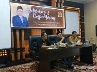 Ketua DPRD Bengkalis Gelar Coffe Morning, silaturahim Bersama Insan Pers