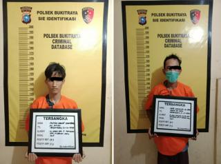 Dua Pelaku Spesialis Kejahatan Jalanan dan Curat Ditangkap Polsek Bukit Raya