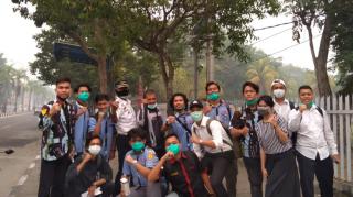 Sapma IPK UNRI Bagikan Ribuan Masker