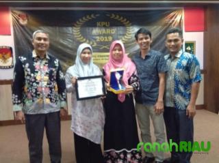 Berprestasi di Provinsi, KPU Kuansing Berhak Wakili Riau, Untuk Penilaian di Tingkat Nasional