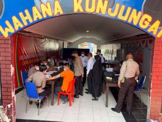 Laksanakan Vaksinasi Kepada WBP, Polres Bersinergi Bersama Lapas Kelas IIA Bengkalis