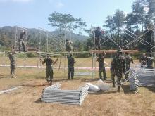 Keren, Ini Penampakan Scaffolding Yang Di Pasang TNI