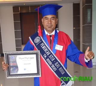 Raih IPK Tertinggi di STIH Persada Bunda Pekanbaru, Gabe : Terima Kasih Supportnya