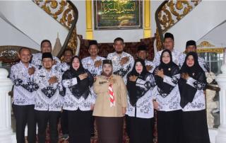 Sinergi Tingkatkan Dunia Pendidikan, PGRI Audiensi bersama Bupati Bengkalis