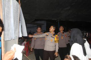 Tanpa Mengenal Lelah, Kapolres Bengkalis Pantau Proses Pemungutan Suara di Setiap TPS