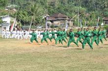 Pembukaan TMMD, TNI Atraksi Seni Yong Moo Do Dengan Jumok Ulkol Chigi