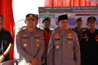 Kunker ke Polres Bengkalis, Wakapolda Riau Cek Pos Pam Operasi Tertib Ramadhan