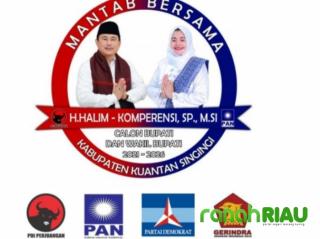 Empat Partai Besar Dukung H. Halim-Komperensi Maju di Pilkada Kuansing 2020