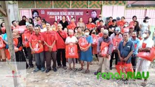 Peduli Warga terdampak Covid, Effendi Sianipar bagikan 2 Ton Beras