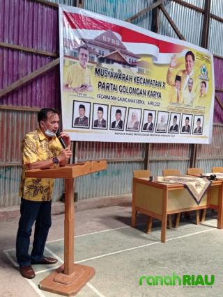 Pembukaan Muscam di GAS, H.Ferryandi : Golkar Inhil Banyak Memiliki Kader Terbaik