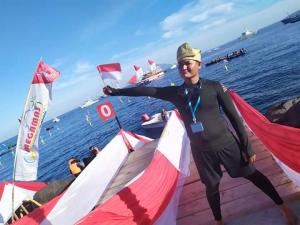 Putra Kuansing, Wakili Riau, Pada Giat Pecah Rekor Selam Dunia