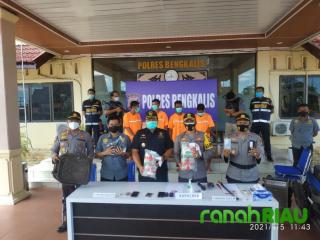 Polres dan BC Bengkalis Mengamankan Narkotika Jenis Sabu Asal Malaysia