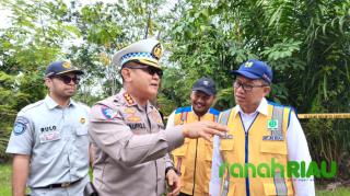 Jelang Operasi Ketupat, Dirlantas Polda Riau lakukan Pengecekan Jalur Lintas Timur