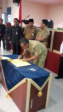 Bupati kuantan Singingi Tandatangani PI dan MoU Dana DAK dan DAD