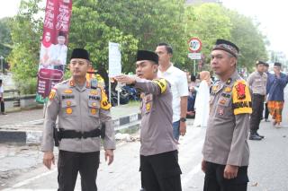 Polres Bengkalis Berikan Pengamanan Kepada Masyarakat Untuk Ibadah Sholat Eid