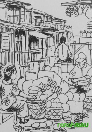Puisi tentang Pasar Tradisional: Galih Kangkung, karya Dian Riasari
