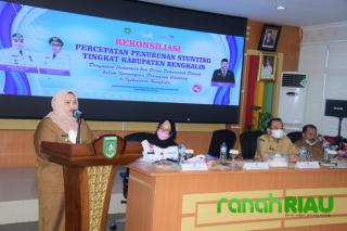 Upaya Penurunan Angka Stunting di Bengkalis, Bupati Bengkalis Libatkan Seluruh Stakeholder