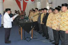 Akhirnya Bupati Kampar Lantik Pengurus APDESI Kampar