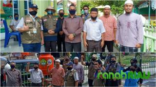 Relawan Satgas Siaga Bencana Dan Mahasiswa Kukerta UNRI Gelar Aksi Peduli Covid-19