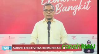 Paparan hasil survey Efektivitas komunikasi publik oleh Kominfo