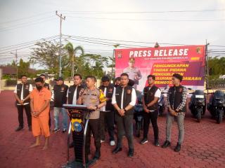 Satreskrim Polres Bengkalis Berhasil Ungkap Pelaku Penggelapan Sepeda Motor