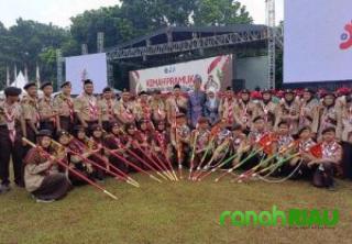 Kontingen Pramuka Madrasah Riau Siap Berlaga di KPMN Tahun 2024