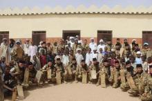 Prajurit TNI Laksanakan Bakti Sosial di Darfur