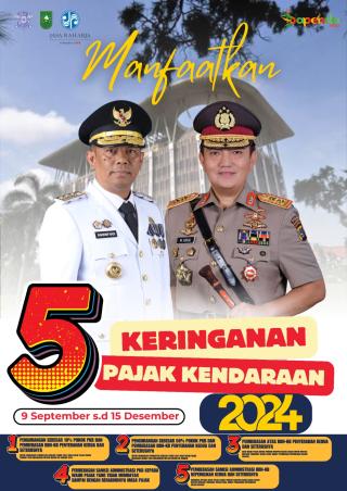 Gubri dan Tim Pembina Samsat berikan Insentif Pajak Kendaraan Bermotor