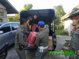 Puluhan Kotak Miras di Amankan Satpol PP Bengkalis