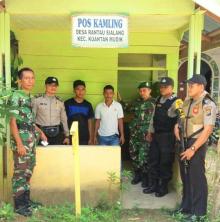 Cegah Terorisme, TNI-POLRI Patroli Gabungan di Wilkum Polsek Kuantan mudik