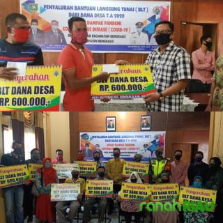 Dampak COVID-19, Kades Senderak Salurkan Pembagian BLT Sebanyak 183 KK