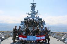 Satgas MTF TNI Berikan Latihan Boarding Kepada Tim VBSS LAF Navy