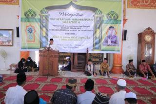 Warga Desa Pengalihan Ikuti Puncak Isra Miraj, Ketua DPRD Inhil Serap Aspirasi