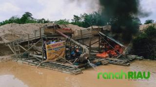 Aktivitas PETI kian marak, 2 Unit Dompeng Hangus Dibakar Aparat